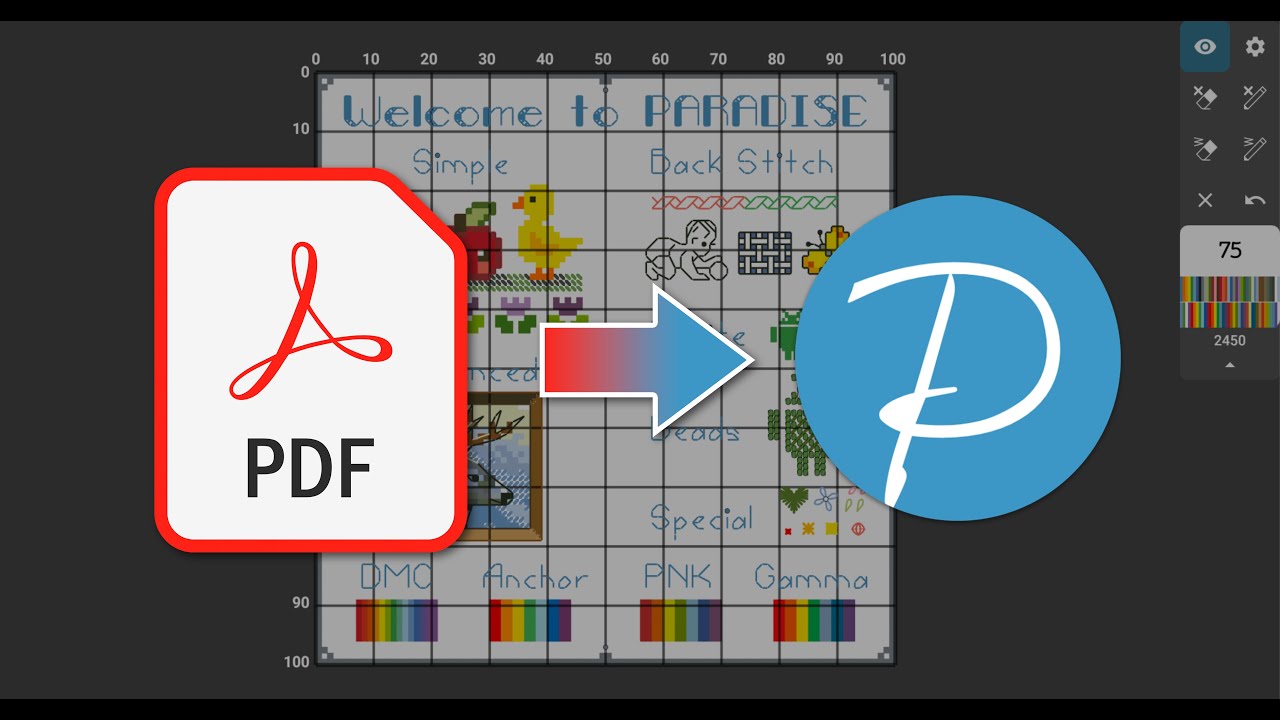 Инструкция по PDF конвертеру Cross Stitch Paradise