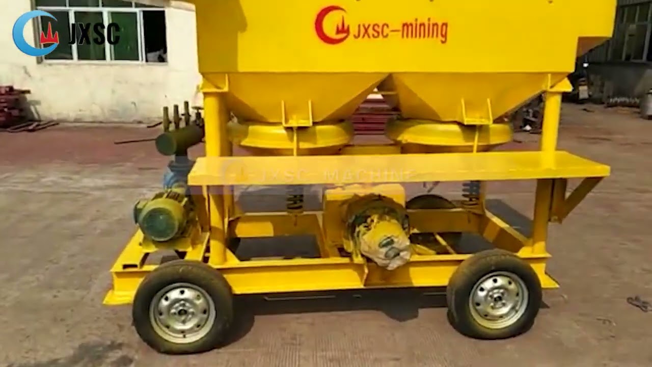 Portable Jig Wash Plant With Gold Trommel Screen