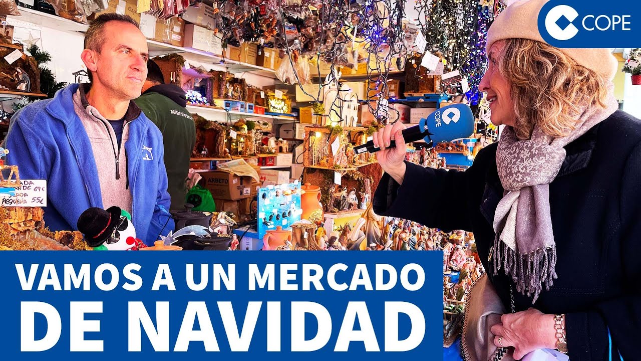 Así es el ambiente navideño en la Plaza Mayor de Madrid: 