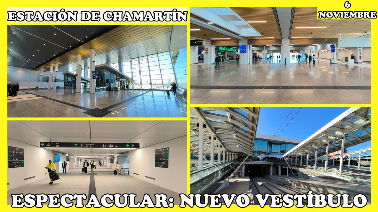 🚧 ¡ESPECTACULAR! INTERIOR DEL NUEVO VESTÍBULO | OBRAS ESTACIÓN CHAMARTÍN | 6 NOVIEMBRE 2024 🚧
