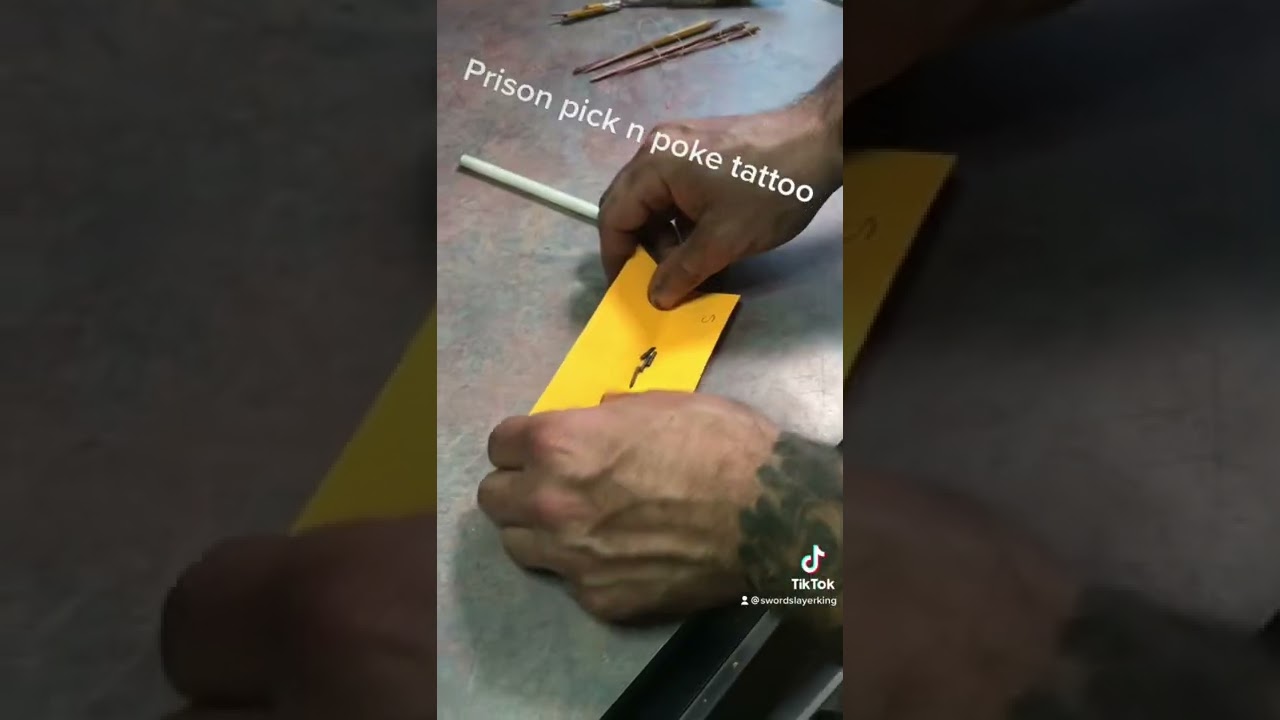 #Prison #picknpoke #tattoo. #Howtotattoo #viral #trending