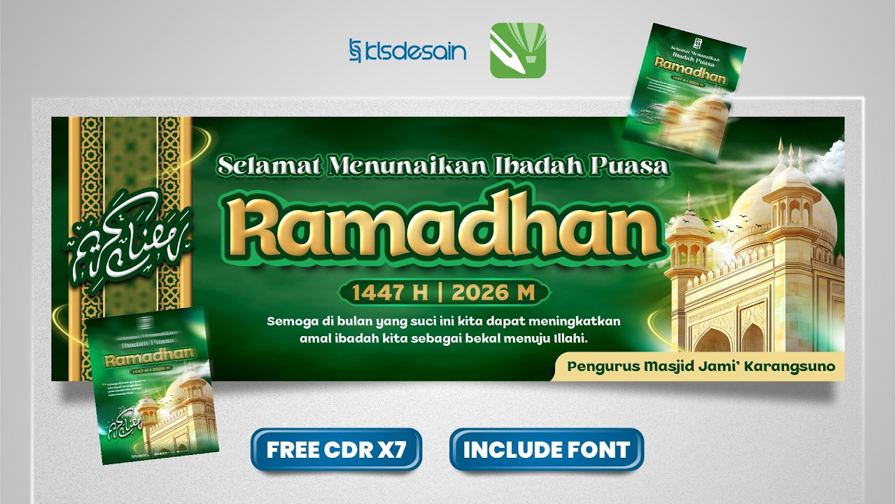 Desain Banner Ramadhan 1447 H / 2026 M #klsdesain