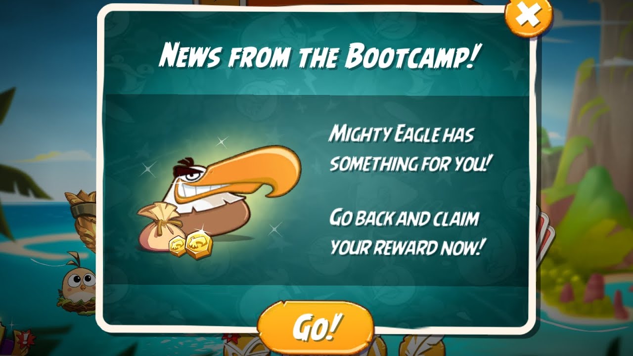 Angry Birds 2 AB2 Mighty Eagle Bootcamp MEBC Today Without Extra Cards 9 Rooms 🗿