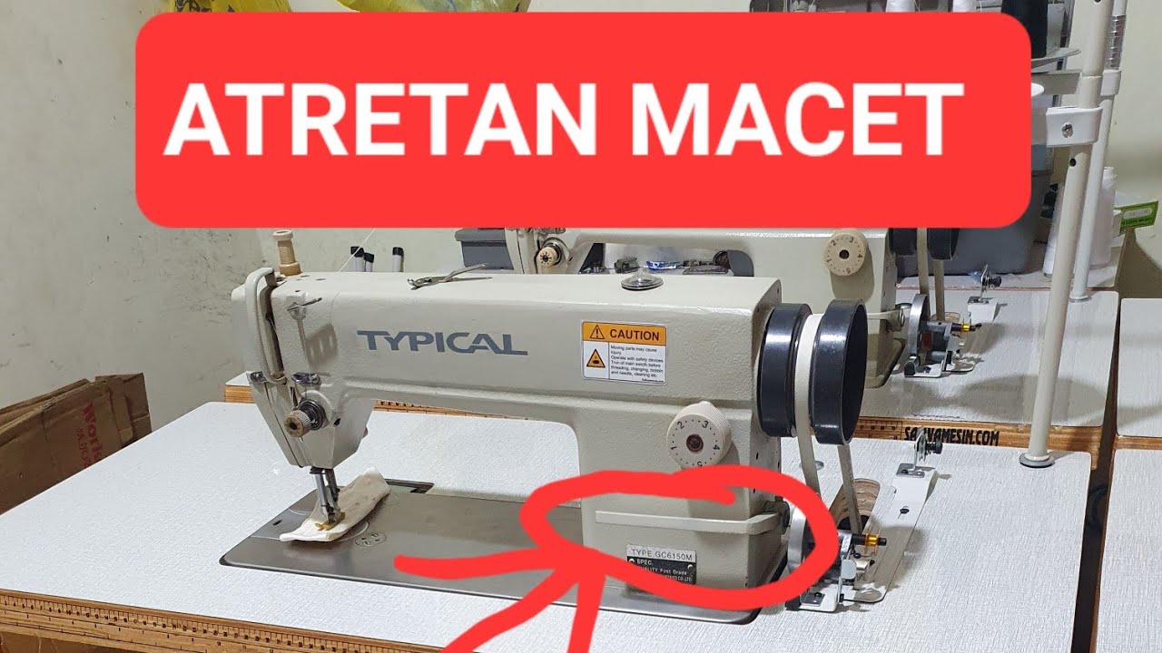 cara servis mesin jahit atretan maju mundur macet