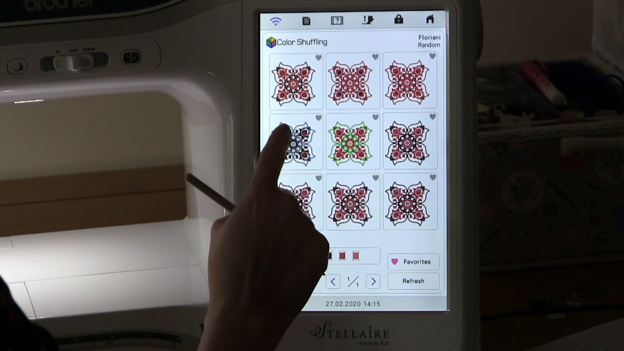 Fabulous Colour Shuffle on Brother Stellaire and XP1 Machines