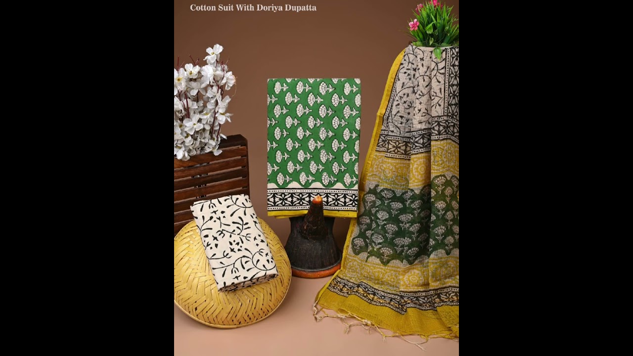 Cotton Suits With Kota Doriya Duppata 