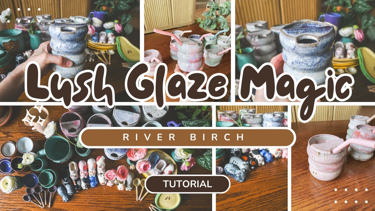 🌊✨ Lush & Creamy Glaze Magic | River Birch Base on Bubble Tumblers ✨🌊