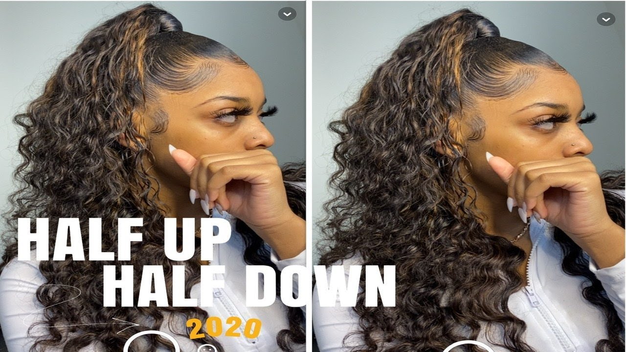 NO LEAVE OUT 😻😻 EASIEST Way To Achieve the HALF UP HALF DOWN LOOK 🔥🔥| SUPER BEGINNER FRIENDLY |