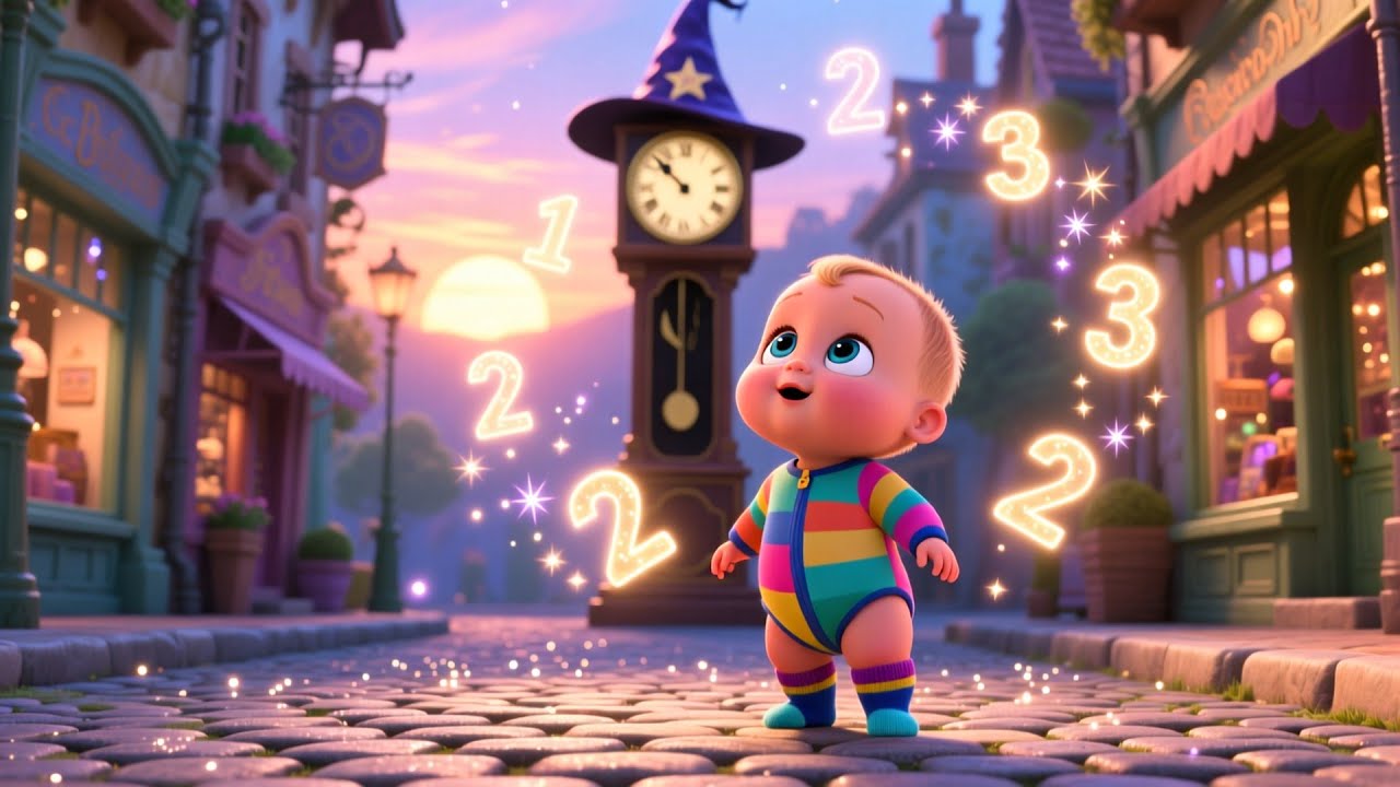 Wizard Clock on Main Street 🧙‍♂️⏰ | Magical Story Song for Kids | Time Adventure Rhyme