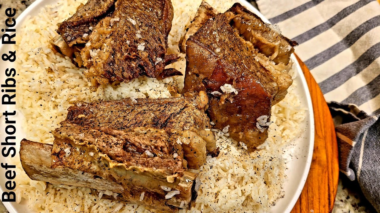 Beef Short Ribs & Rice... One Pot Pressure Cooker Recipe... NINJA FOODI One Lid 👍SmartLid