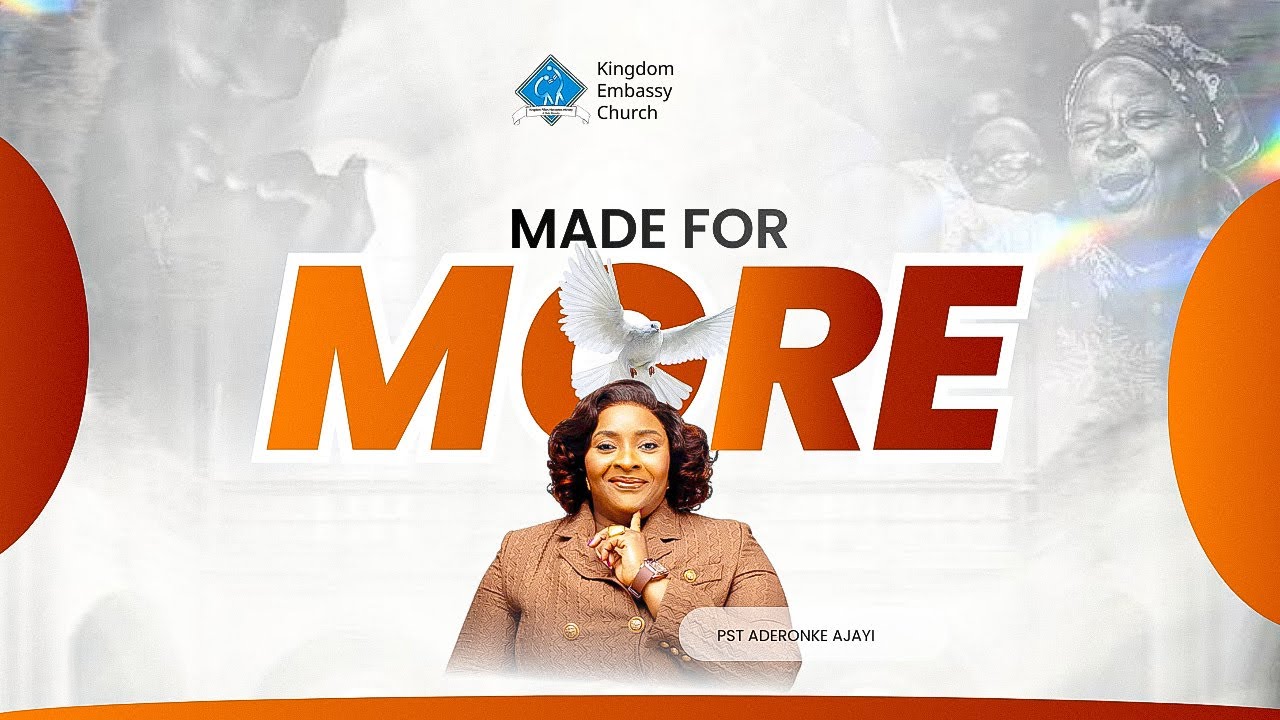 MADE FOR  MORE 2 (ANOINTING SERVICE) 26-01-26