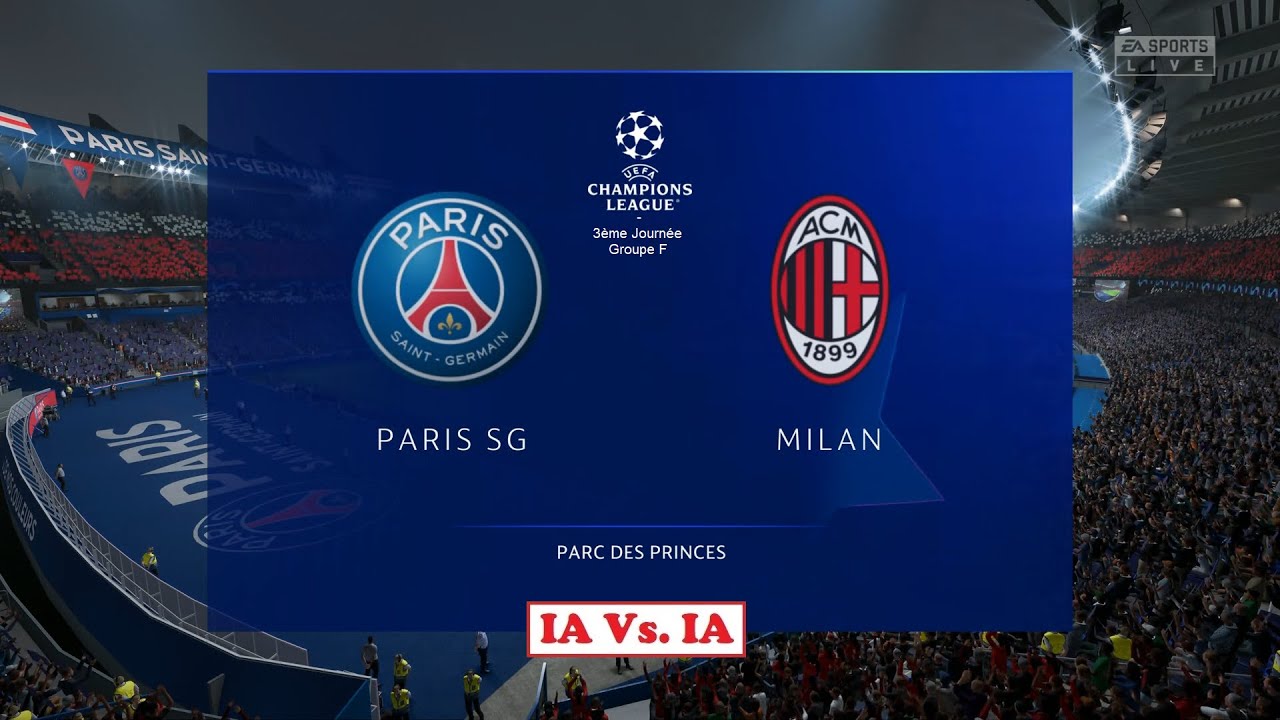 Paris - Milan [FC 24] | UEFA Champions League 2023-24 (Groupe F - 3ème Journée) | IA VS. IA