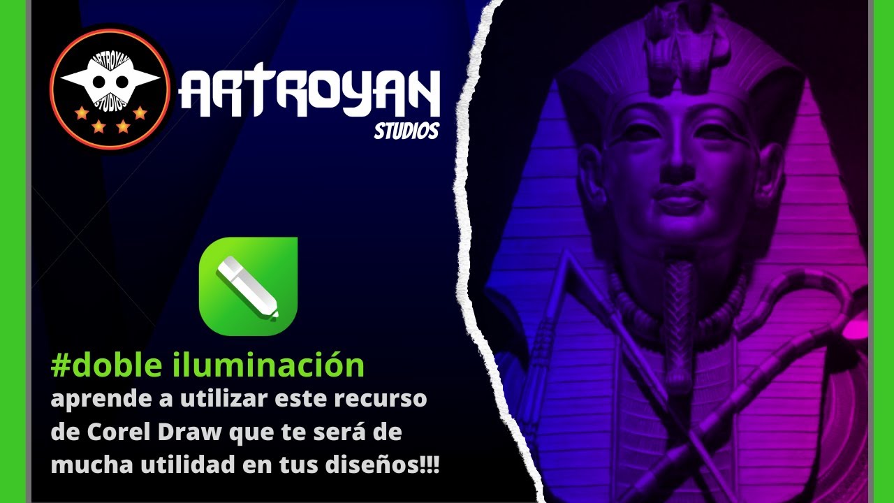 #coreldraw Doble iluminación fácil y rápido!!