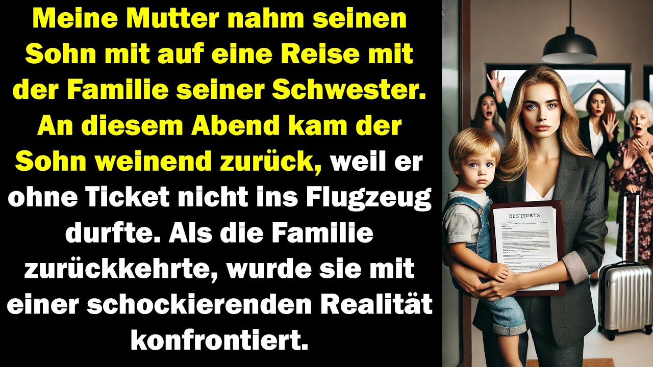Sohn durfte ohne Ticket nicht fliegen Rückkehr brachte schockierende Wahrheit ans Licht.
