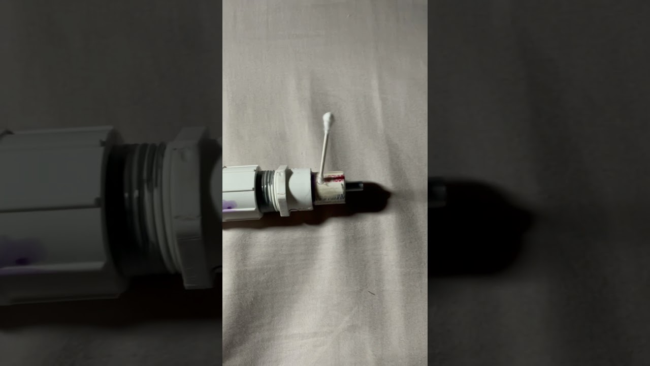 Firing Homemade PVC Airgun valve