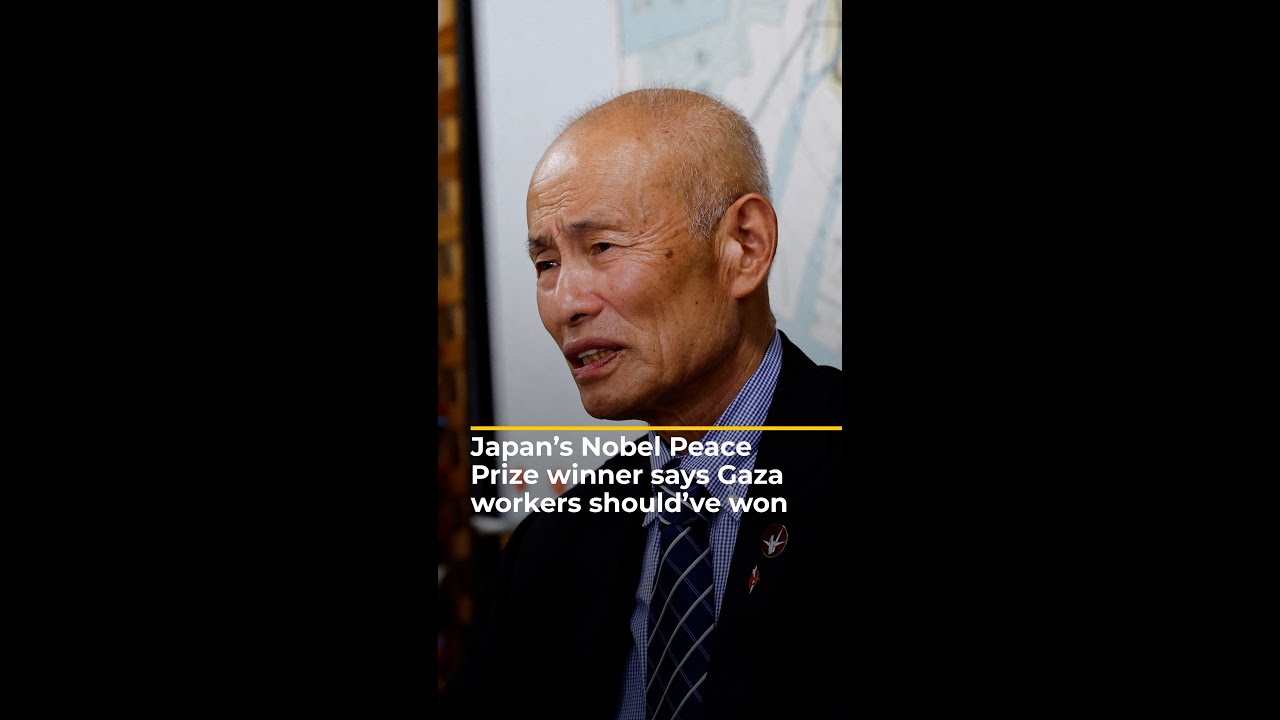 Japan's Nobel Peace Prize winner says Gaza workers should have won | AJ #shorts