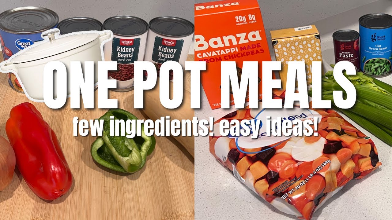 6 Simple One Pot Meals! Easy Ideas in Under 30 Minutes with FEW Ingredients! 💸Low-Cost Dinner Ideas