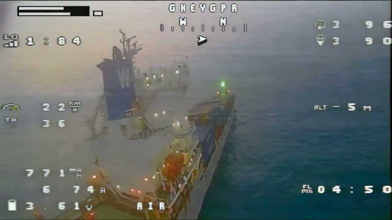 1S 18650 Fractal Wingman x TBS Lucid AIO - Ship run 4km out at sea