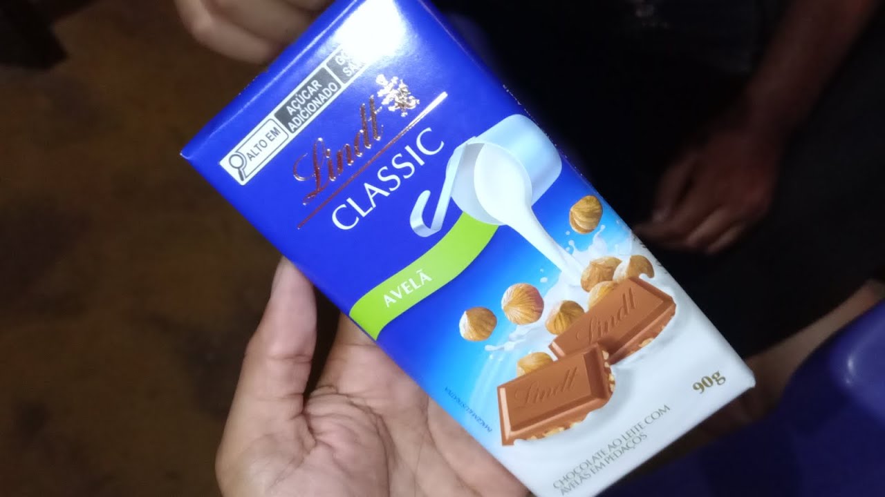 Barra/ Lindt Classic Chocolate ao Leite Avelã 🇧🇷♥️🌍
