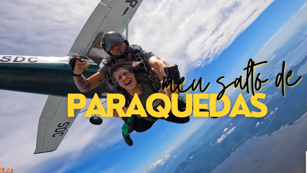 Pulei de paraquedas pra comemorar meus 33 anos 