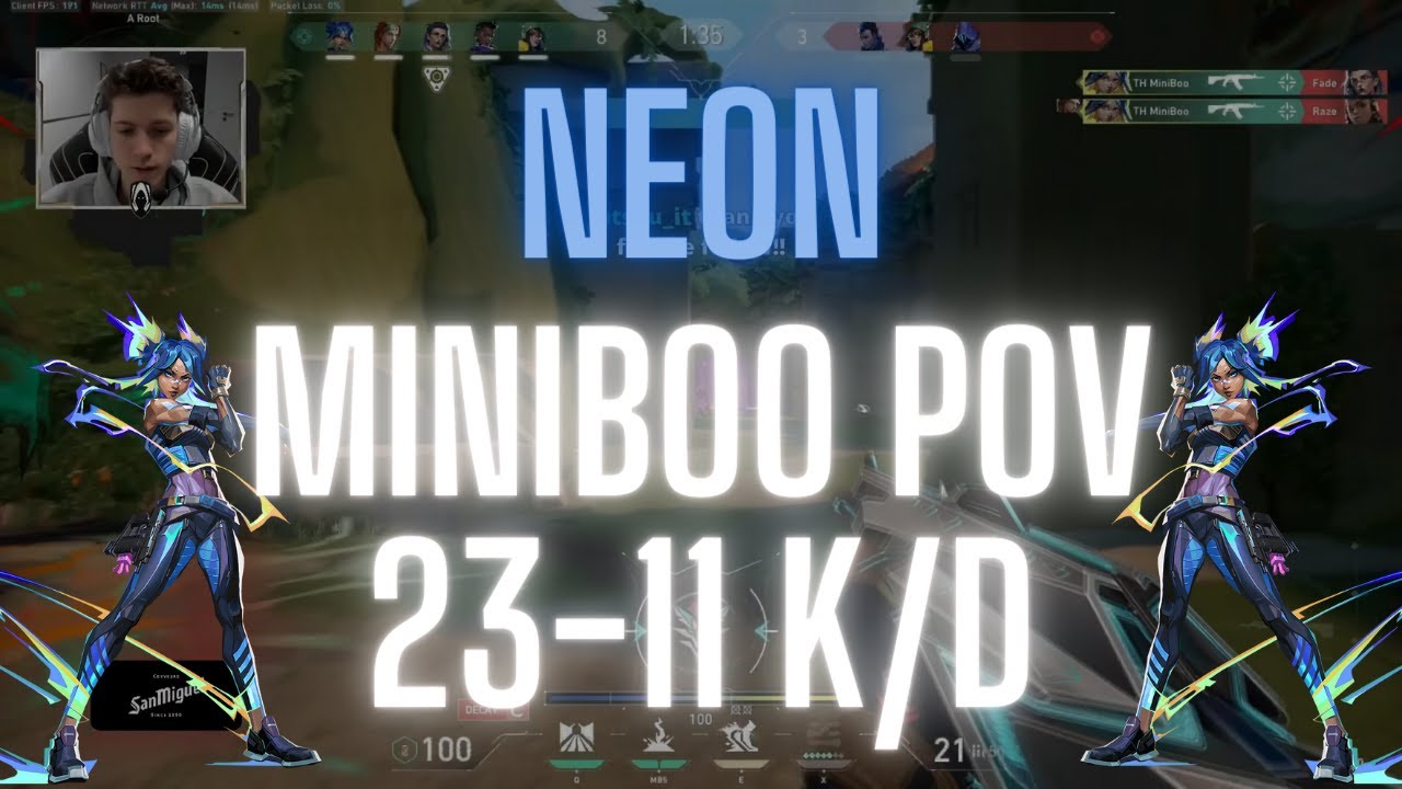 TH MiniBoo POV Neon on Lotus 23-11 K/D (VALORANT Pro POV)