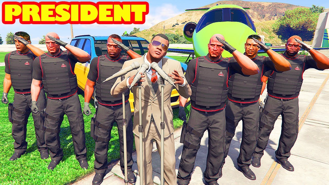Franklin Become The PRESIDENT of Los Santos in GTA 5 | SHINCHAN and CHOP