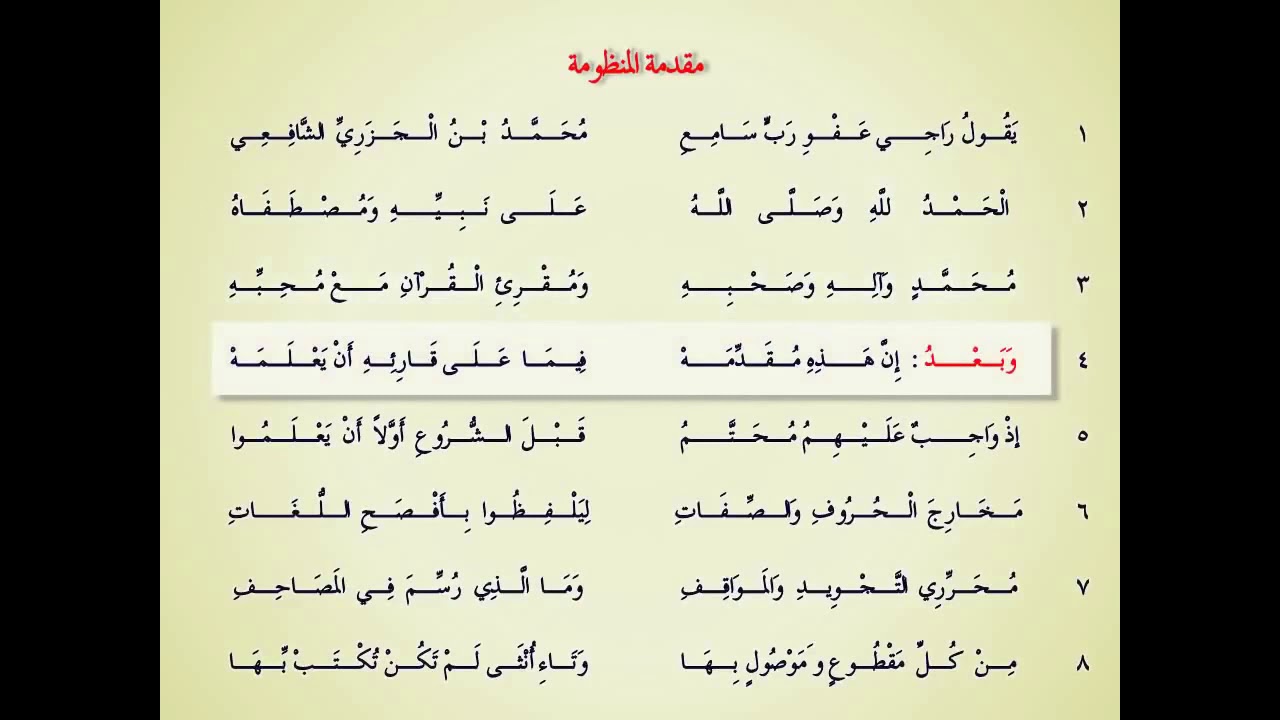 مقدمة متن الجزرية بصوت سعد الغامدي