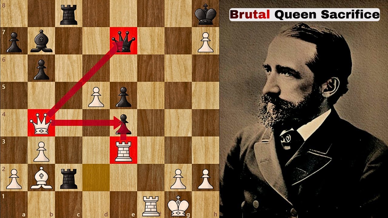 He Played the Most Brutal QUEEN Sacrifice in Chess!
