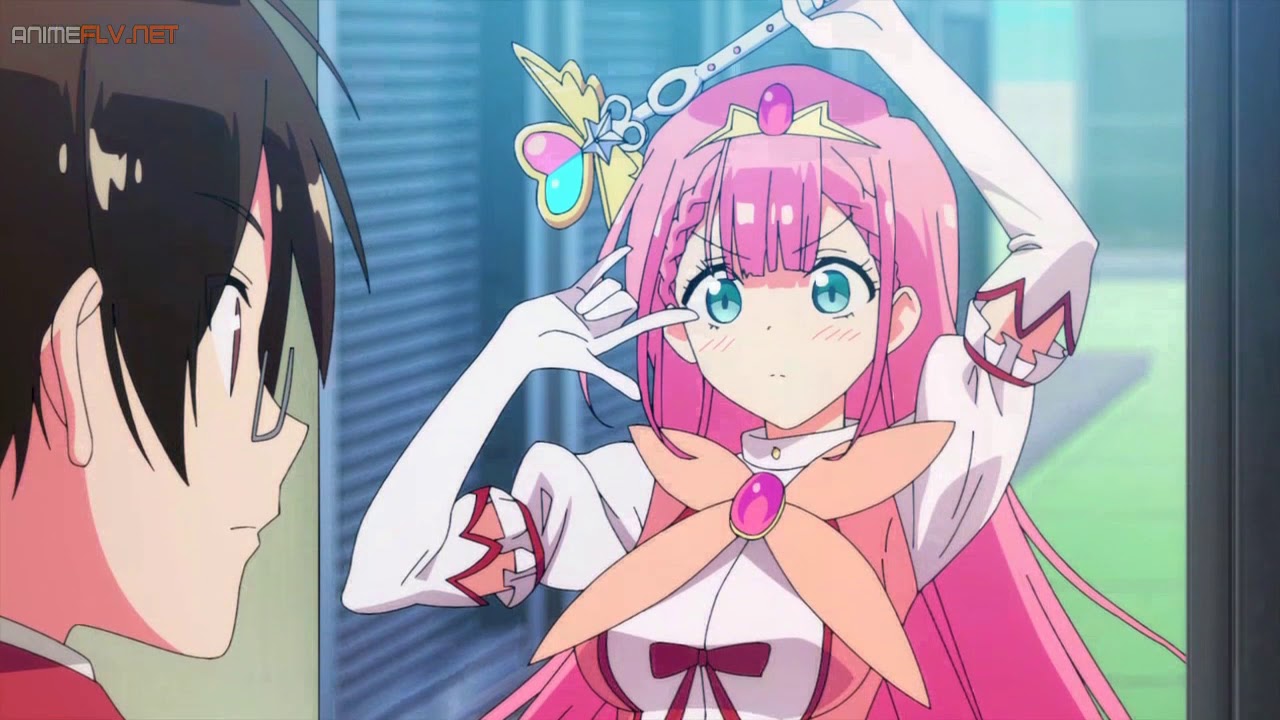 Kirisu Sensei practicando una pose [Bokutachi wa Benkyou ga Dekinai 2]