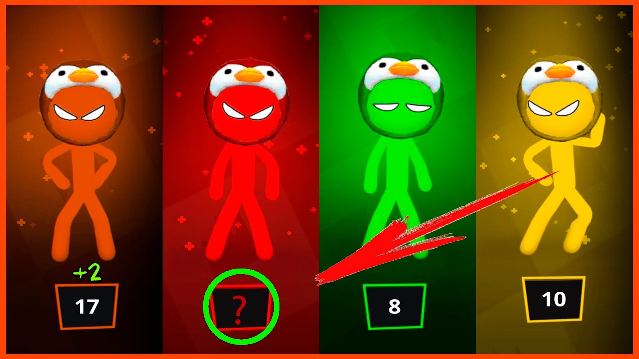 Penguins in Stickman Party 1234 New Games