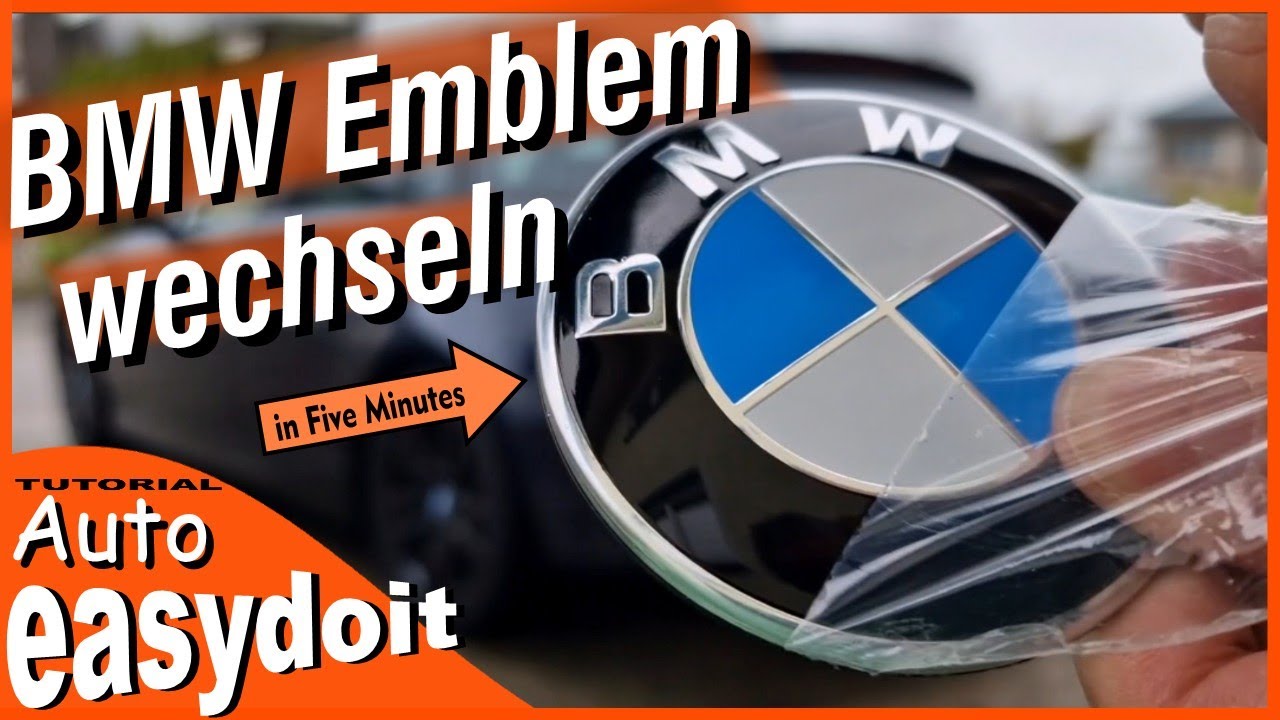 Замена эмблем BMW, Замена логотипа BMW, Замена эмблемы BMW