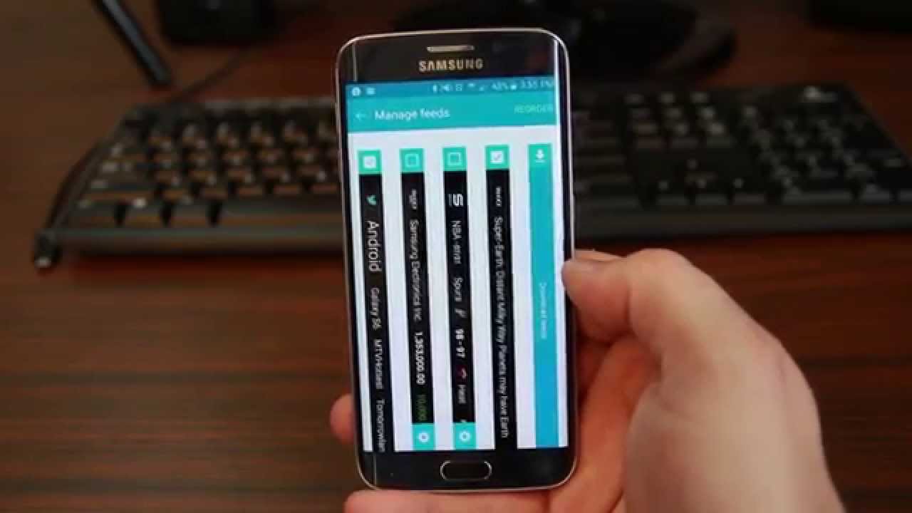 Edge Screen Features on the Samsung Galaxy S6 Edge