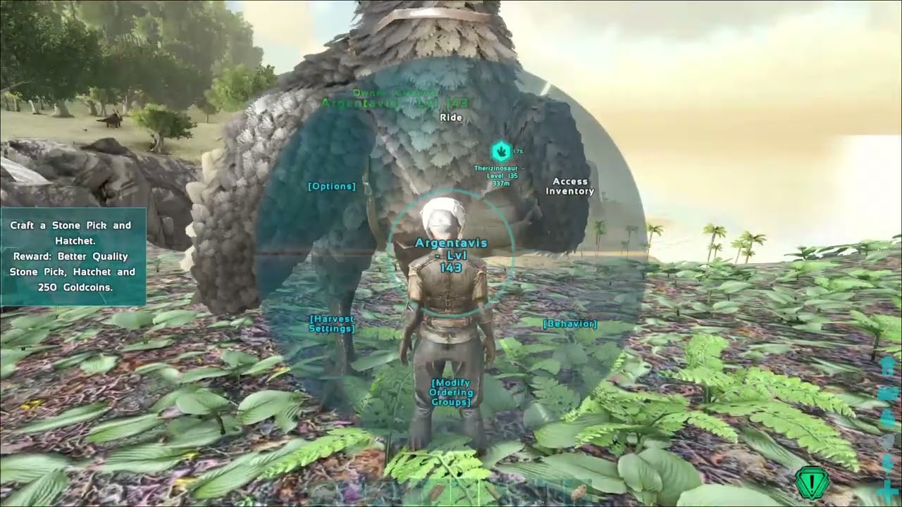 Vanilla dang a level 150 Therazinosaurus