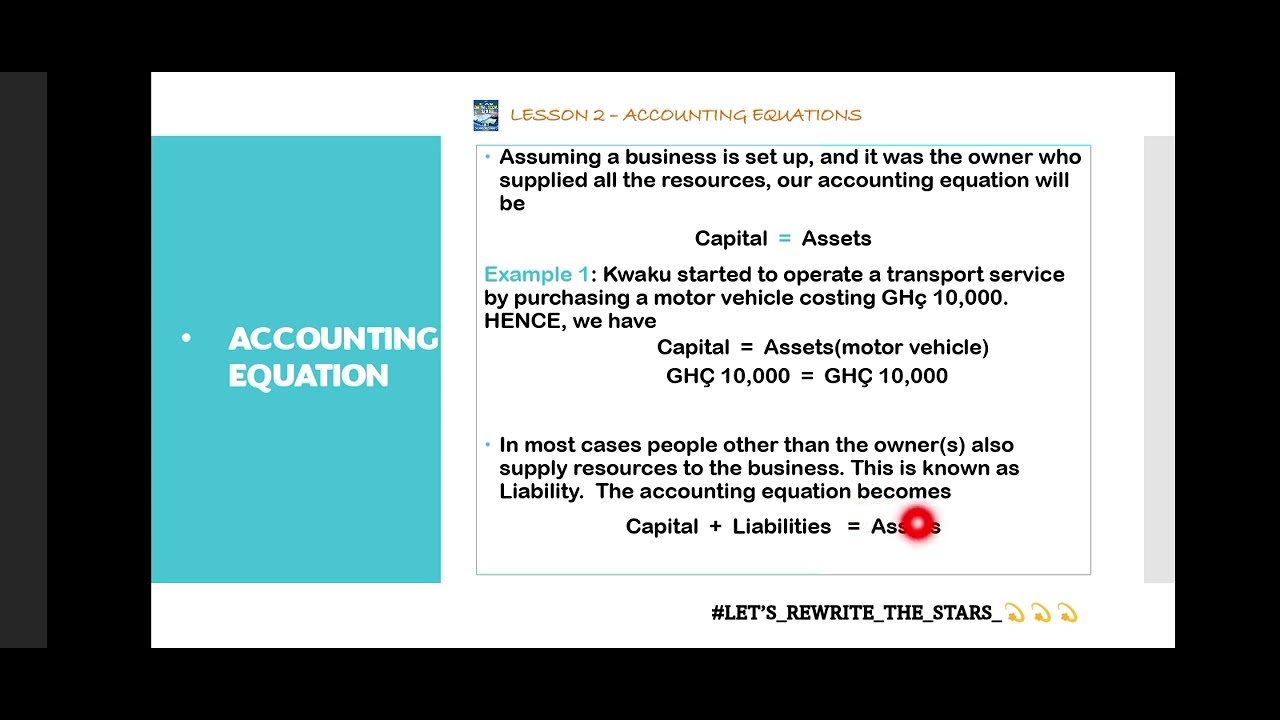 ACCOUNTING EQUATIONS 