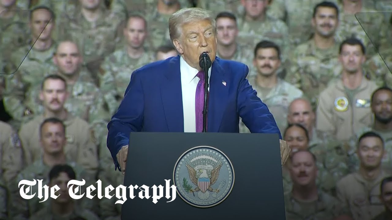 In full: Donald Trump speaks to US troops in Qatar