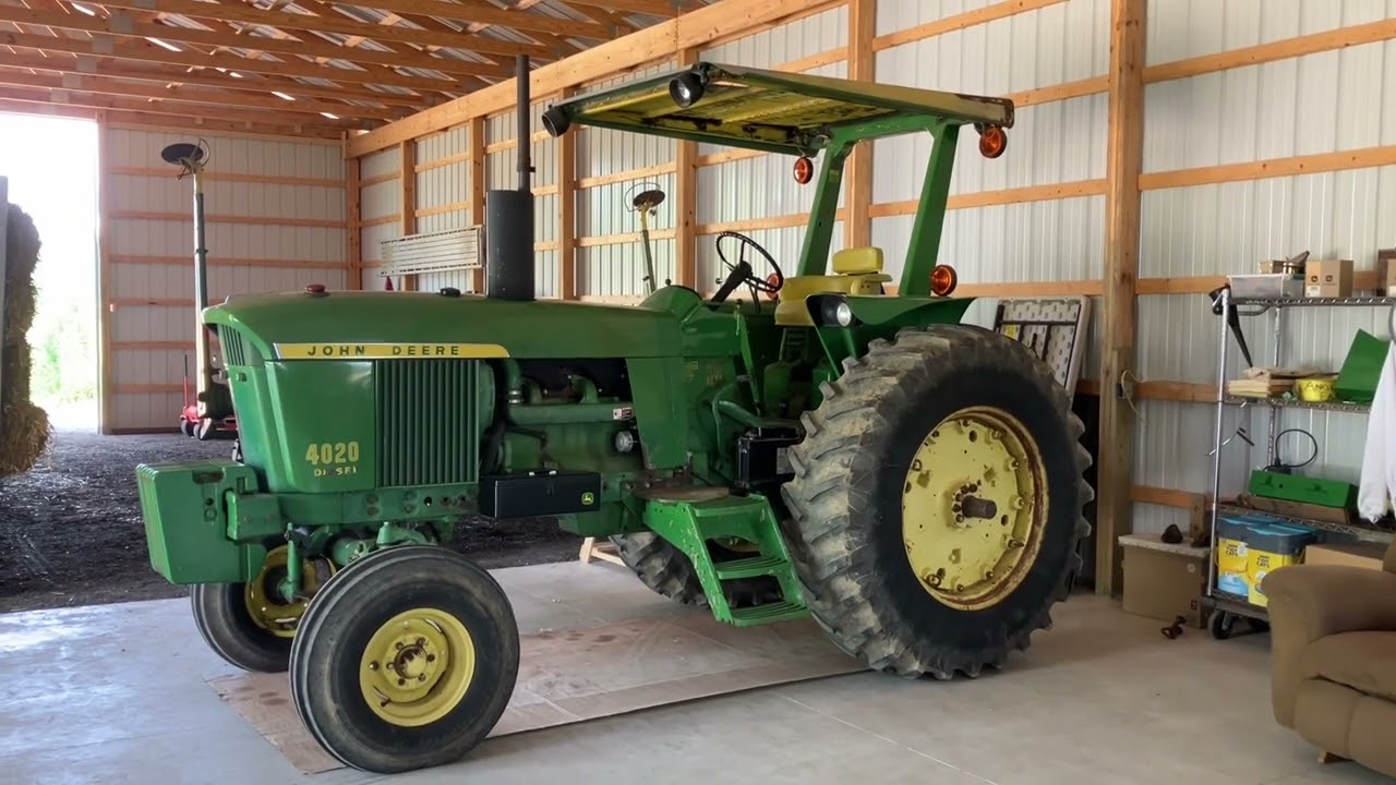 Our shop is done, and we bought a John Deere 4020