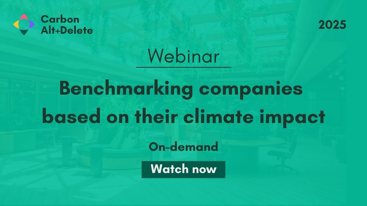 2025: Carbon Expert Series: Benchmarking companies based on their climate impact