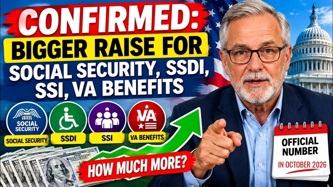 Confirmed: Bigger 2027 Raise for Social Security, SSDI, SSI & VA Benefits (How Much More?)