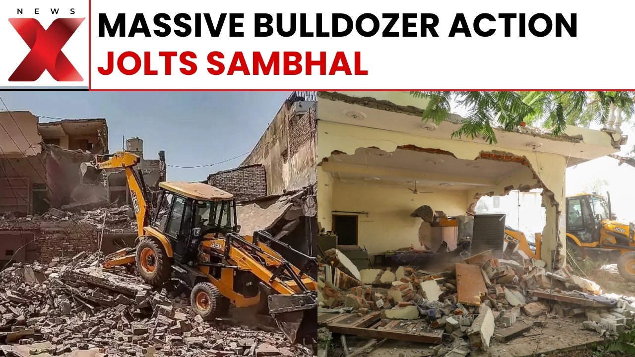 Sambhal Bulldozer Action: Illegal Encroachments Cleared From Bhagirathi Teerth Area | NewsX