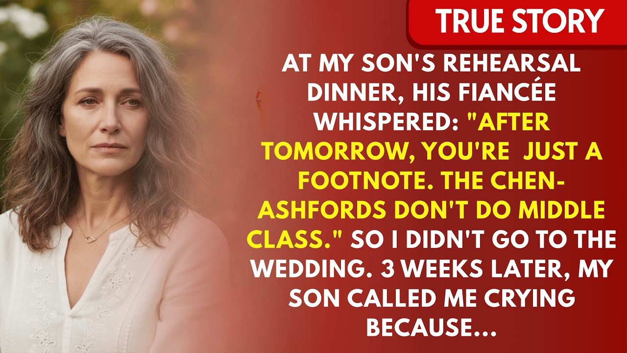 I Skipped My Son's Wedding After His Fiancée Whispered 