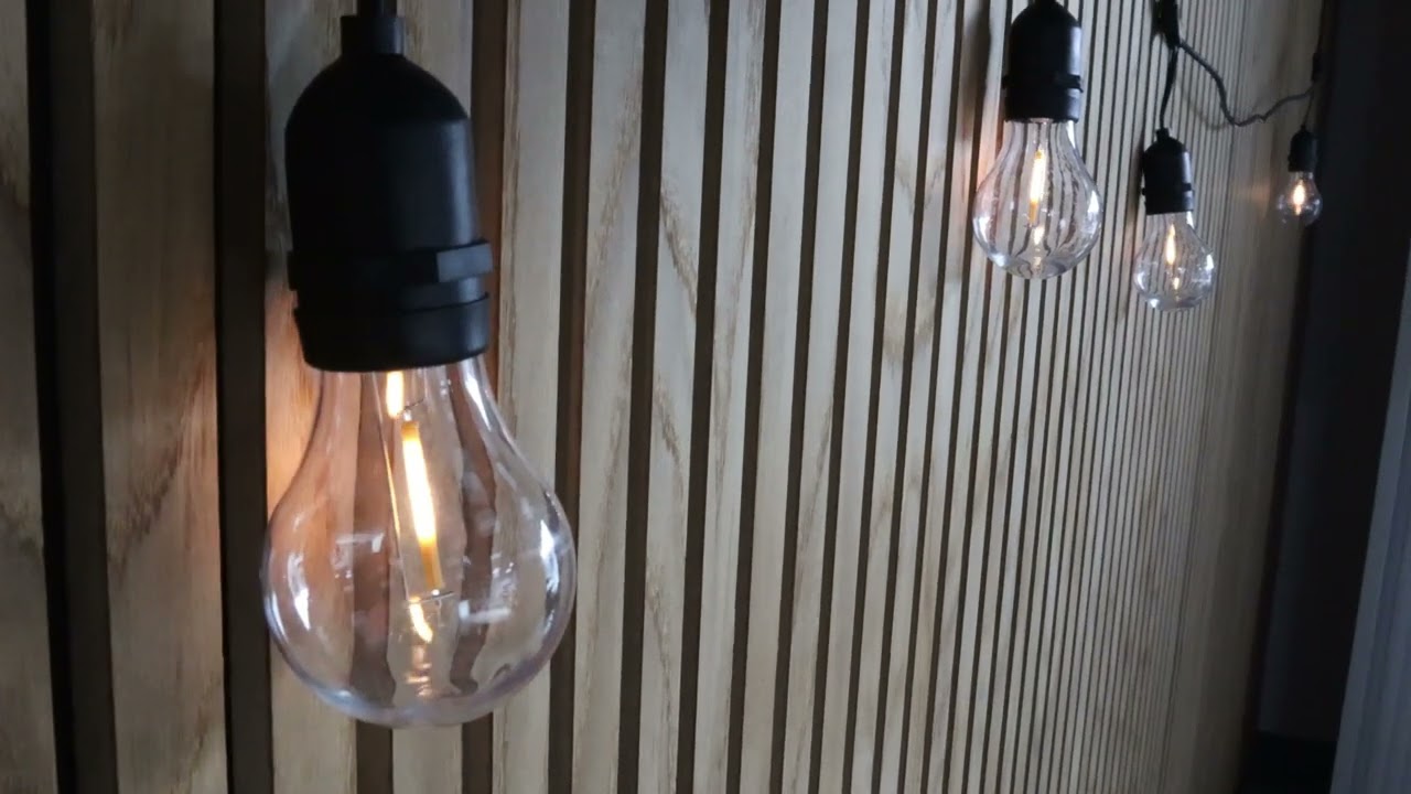 10m Arena LED Prikkabel - Druppel effect - IP65 Lichtsnoer Buiten - inclusief 10x E27 lampen