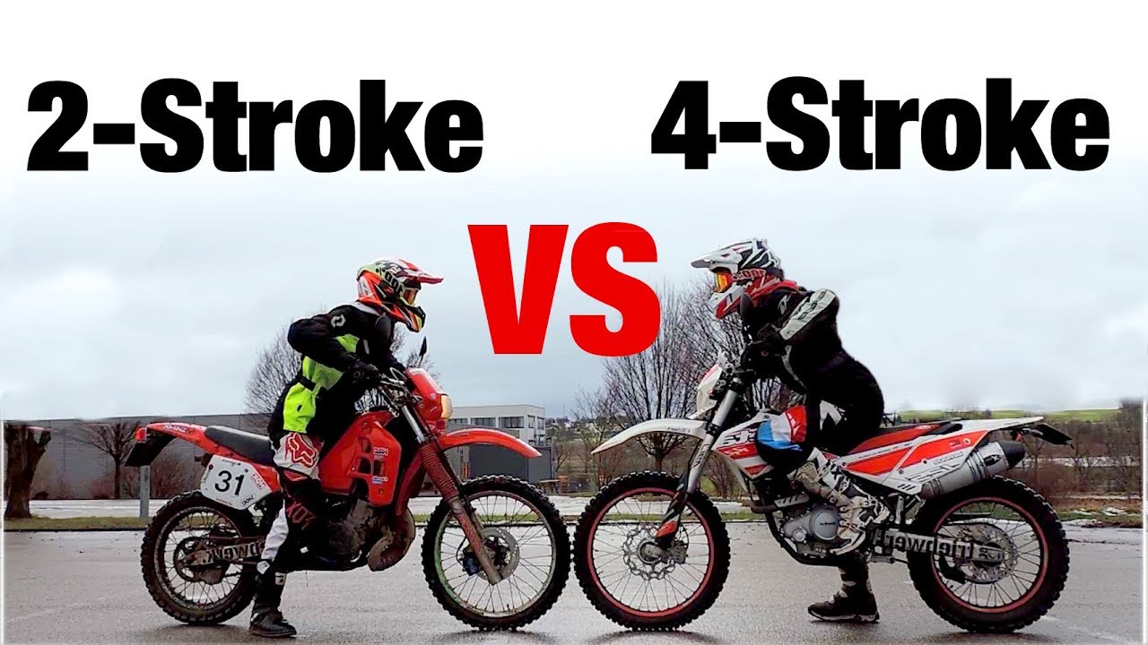 2-Stroke vs 4-Stroke - Honda CRM 125 vs Beta RR 125 LC