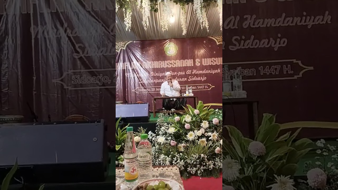 KH Syaiful Rijal di Haflatul imtihan dan wisuda PP Alhamdaniyah