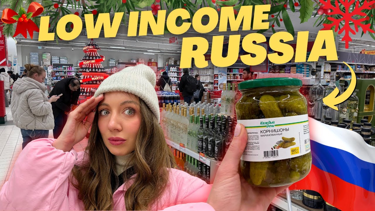 RUSSIAN POVERTY FOOD! (New Year Edition) 🎄 | Russia Vlog