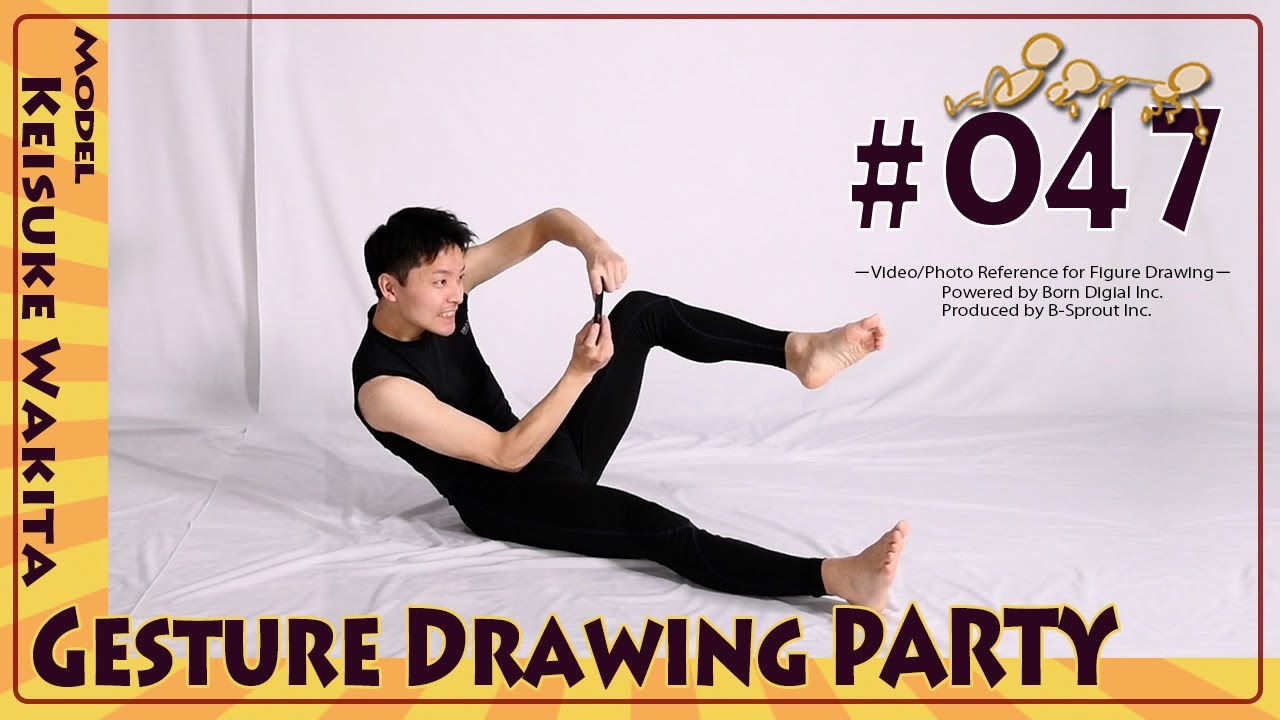 GESture DRAWing Party : #047 Keisuke Wakita/脇田 圭佑　－Video/Photo Reference for Figure Drawing－