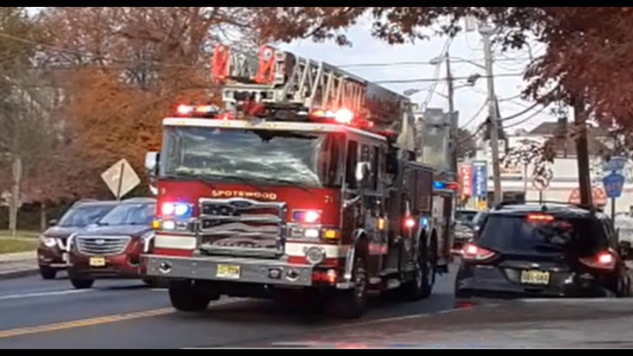 (SCREAMING Q & LOUD AIRHORN) Spotswood Volunteer Fire Dept. - Ladder responding