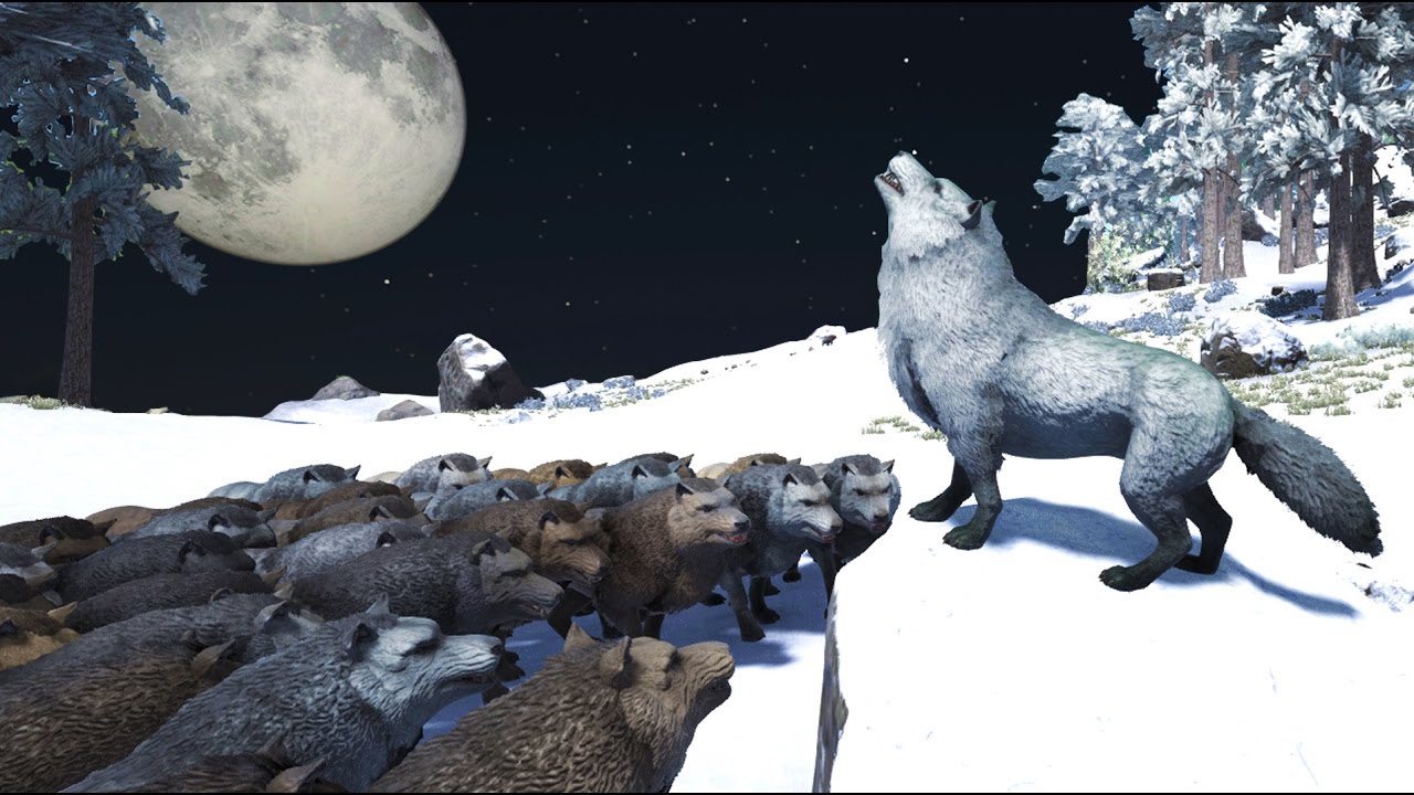 ARK THE HOWLING CREW Play As A Dino Mod! Dire Wolf, Giganotosaurus & Dragonfly Gameplay