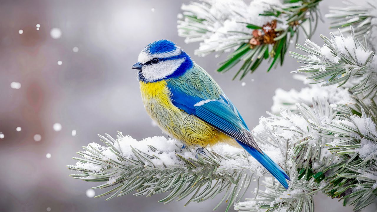 Winter Birdsong Therapy ❄️🐦 Soothing Snow Sounds for Stress Relief, Sleep & Meditation