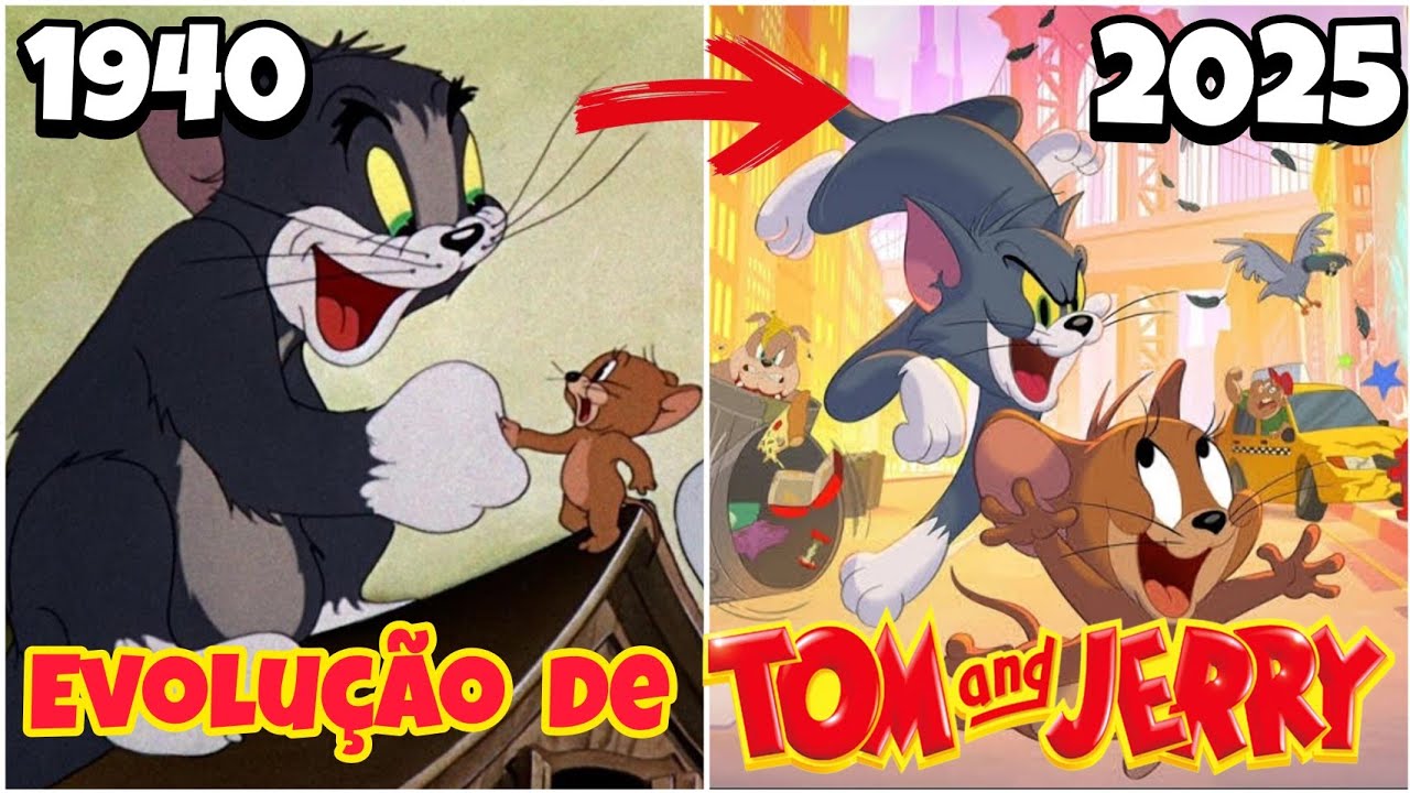 EVOLUÇÃO DE TOM & JERRY!!! (1940-2025)