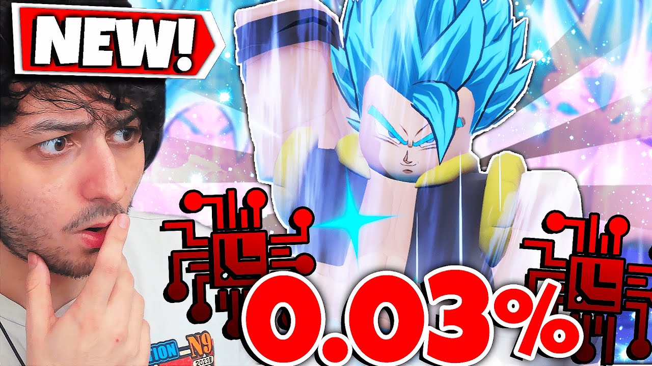 Getting 0.03% Blue Gogeta in Anime Last Stand Roblox!